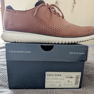 Cole Haan Men's Zerogrand LSR Wing Oxfords - British Tan and Ivory